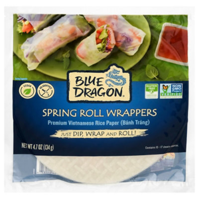 Blue Dragon Spring Roll Wrappers - 4.7 Oz - Image 2