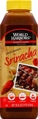 World Harbors Sauce & Marinade Asian Inspired Sriracha Hot & Spicy - 16 Fl. Oz. - Image 2