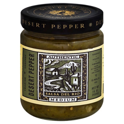 Desert Pepper Salsa Del Rio Medium Jar - 16 Oz - Image 1