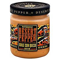 Desert Pepper Salsa Chili Con Queso Medium Jar - 16 Oz - Image 1