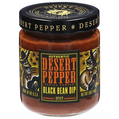 Desert Pepper Dip All Natural Black Bean Spicy Jar - 16 Oz - Image 2