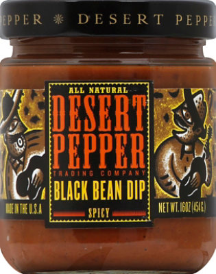 Desert Pepper Dip All Natural Black Bean Spicy Jar - 16 Oz - Image 2