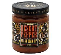Desert Pepper Dip All Natural Black Bean Spicy Jar - 16 Oz