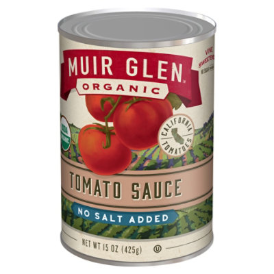 Muir Glen Tomatoes Organic Tomato Sauce No Salt Added - 15 Oz