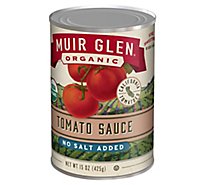 Muir Glen Tomatoes Organic Tomato Sauce No Salt Added - 15 Oz