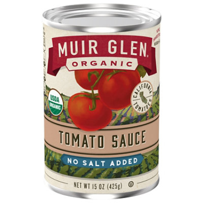 Muir Glen Tomatoes Organic Tomato Sauce No Salt Added - 15 Oz