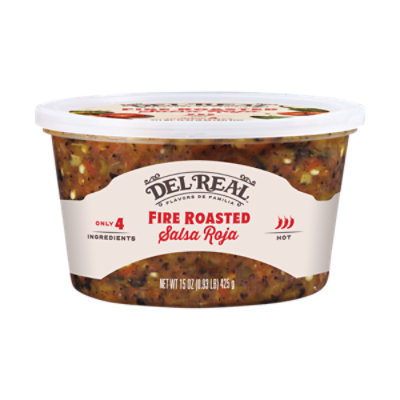 Del Real Salsa Molcajete Roja - 16 Fl. Oz.