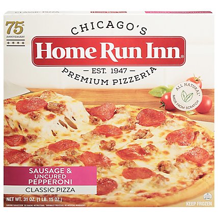Home Run Inn Pizza Classic Sausage & Pepperoni Uncured Frozen - 31 Oz - Image 3