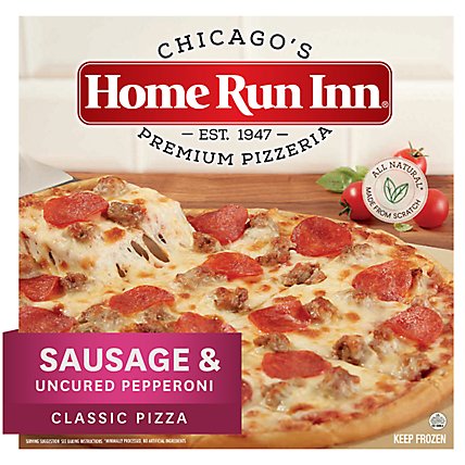 Home Run Inn Pizza Classic Sausage & Pepperoni Uncured Frozen - 31 Oz - Image 1