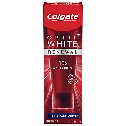 Colgate Optic White Renewal High ImpaCount White Teeth Colgate Optic White Renewal High ImpaCount White Teeth