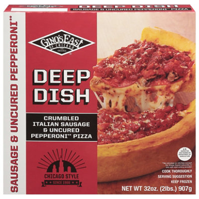 Ginos East Pizza Sausage & Pepperoni Frozen - 34 Oz - Image 3