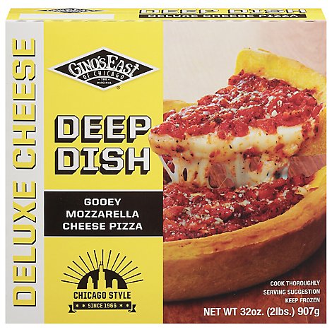 Ginos East Pizza Authentic Deep Dish Cheese Frozen - 32 Oz