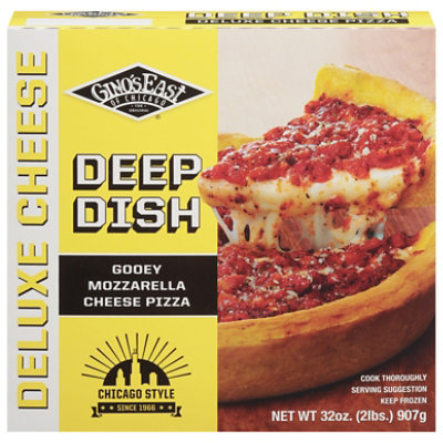 Ginos East Pizza Authentic Deep Dish Cheese Frozen 32 Oz Safeway