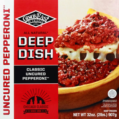 Ginos East Pizza Chicago Deep Dish Pepperoni Frozen - 32 Oz - Image 2