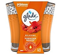 Glade Hawaiian Breeze Fragrance Infused With Essential Oils Lead Free 1 Wick Candle - 3.4 Oz