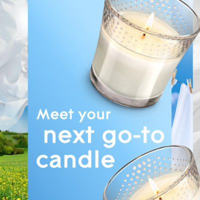 Glade Clean Linen Fragrance Infused With Essential Oils Lead Free 1 Wick Candle - 3.4 Oz - Image 4