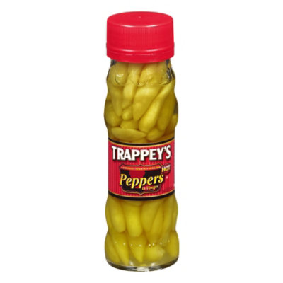 Trappeys Peppers in Vinegar Hot - 4.5 Fl. Oz.