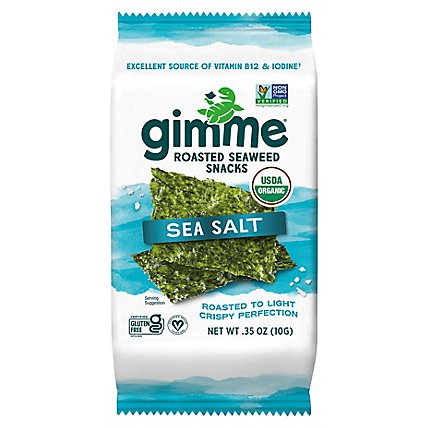 Gimme Seaweed Snack Sea Salt - .35 Oz - Image 3