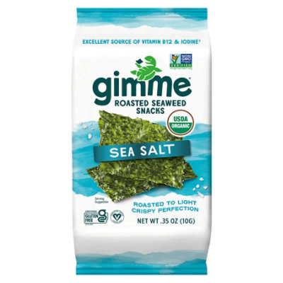 Gimme Seaweed Snack Sea Salt - .35 Oz - Image 1