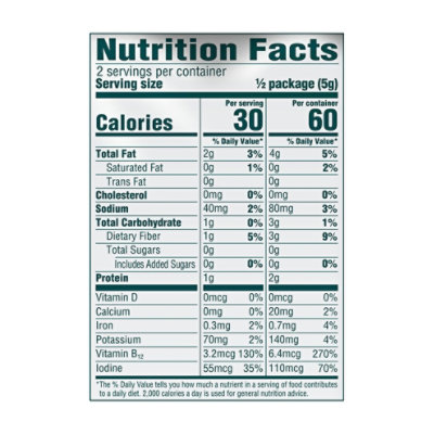 Gimme Seaweed Snack Sea Salt - .35 Oz - Image 3