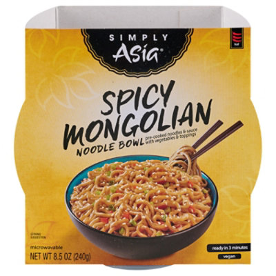 Simply Asia Spicy Mongolian Noodle Bowl - 8.5 Oz - Safeway