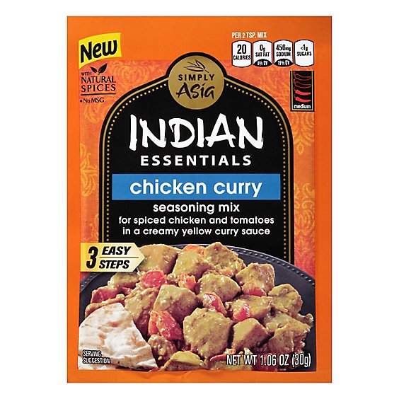 Simply Asia Indian Essentials Seasoning Mix Chicken Curry - 1.06 Oz