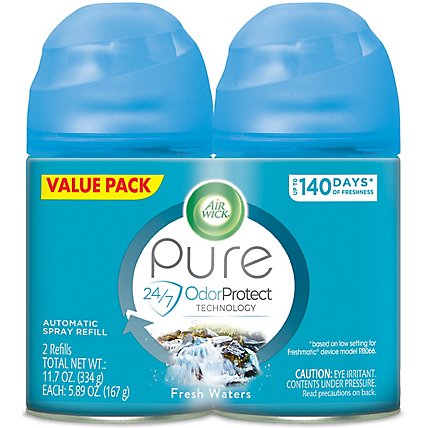 Air Wick Pure Automatic Fresh Waters Air Freshener Spray - 11.78 Oz - Image 1