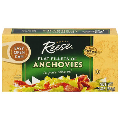 Reese Anchovies Flat Fillets in Pure Olive Oil - 2 Oz - Image 3