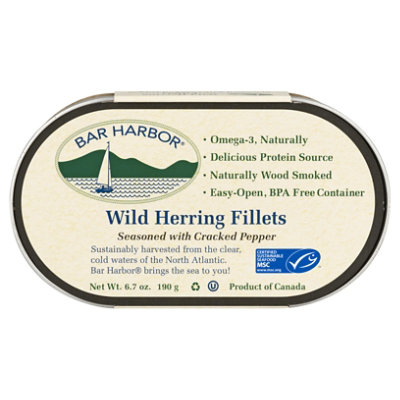 Bar Harbor Wild Herring Fillets Seasoned with Cracked Pepper - 6.7 Oz - Image 3