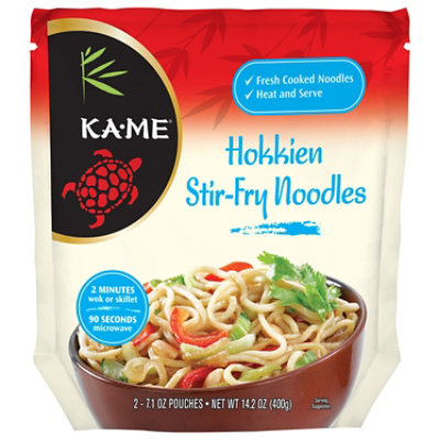 KA ME Noodle All Natural Stir-Fry Hokkien Pouch - 2-7.1 Oz - Image 1