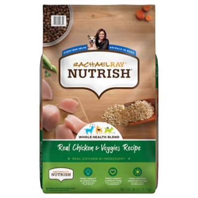 Rachael Ray Nutrish Adult Dry Dog Food Premium Real Chicken & Veggies Rice Recipe - 28 Lb - Image 3