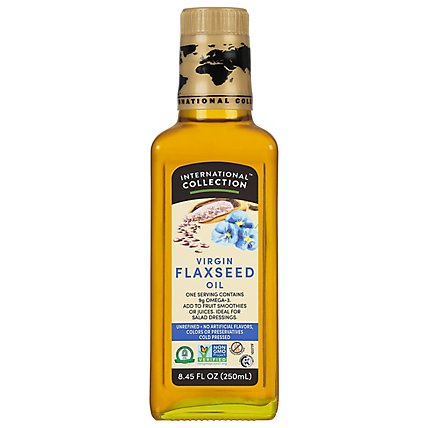 International Collection Flaxseed Oil Virgin - 8.45 Fl. Oz. - Image 2