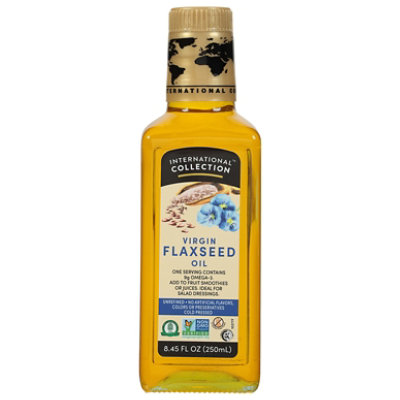International Collection Flaxseed Oil Virgin - 8.45 Fl. Oz. - Image 1