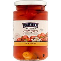 DeLallo Peppers Roasted Red in Olive Oil with Garlic - 12 Oz - Image 2