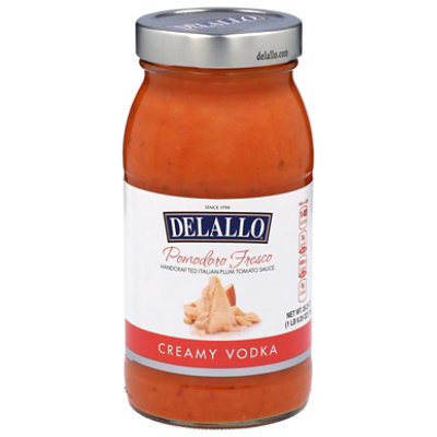 DeLallo Tomato Sauce Pomodoro Fresco Creamy Vodka Jar - 25.25 Oz
