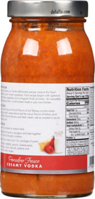DeLallo Tomato Sauce Pomodoro Fresco Creamy Vodka Jar - 25.25 Oz - Image 5