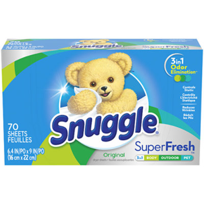 Snuggle Super Fresh Fabric Softener Sheets Plus Every Fresh Scent Box - 70 Count