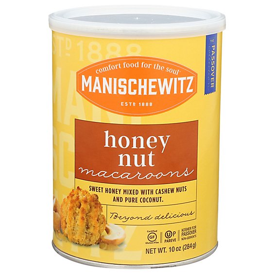 Manischewitz Macaroons Honey Nut Passover - 10 Oz