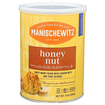 Manischewitz Macaroons Honey Nut Passover - 10 Oz - Image 1