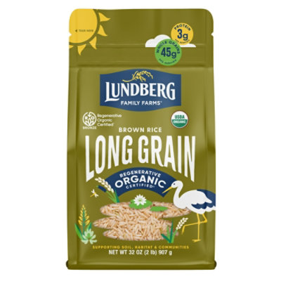 Lundberg Family Farms Regenerative Organic Certified Long Grain Brown Rice - 32 Oz - Image 4