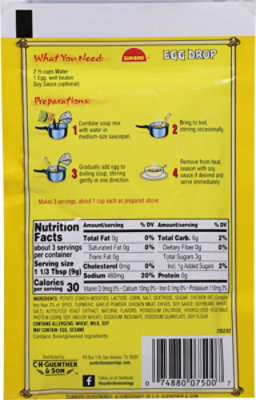 Sun-Bird Soup Mix Egg Drop - 1 Oz - Image 6