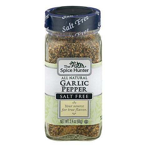 The Spice Hunter Garlic Pepper Salt Free Blend - 2.4 Oz