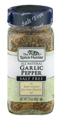 The Spice Hunter Garlic Pepper Salt Free Blend - 2.4 Oz