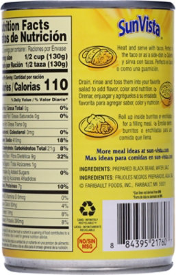 Sun Vista Beans Black - 15 Oz - Image 6