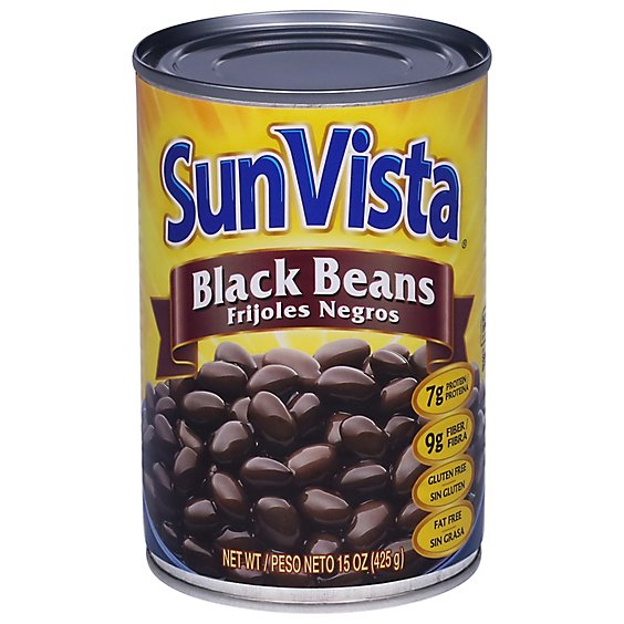 Sun Vista Beans Black - 15 Oz
