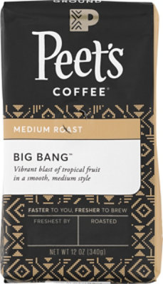 Peets Coffee Coffee Ground Medium Roast Big Bang - 12 Oz