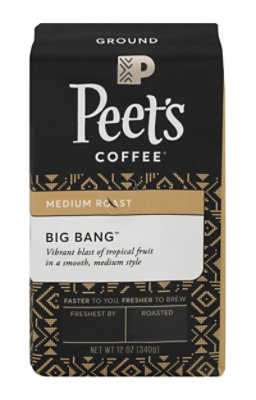 Peets Coffee Coffee Ground Medium Roast Big Bang - 12 Oz - Image 6