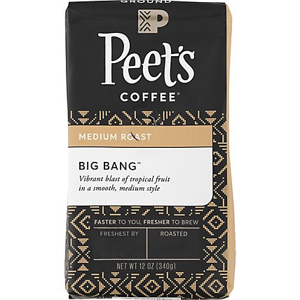 Peets Coffee Coffee Ground Medium Roast Big Bang - 12 Oz - Image 1