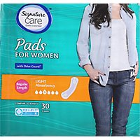 Signature Care Ultra Thin Light Absorbency Bladder Control Pads For Women - 30 Count - Image 2