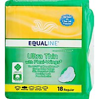 Signature Care Ultra Thin Regular Absorbency With Flexi Wings Pads - 18 Count - Image 2